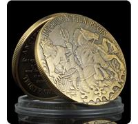 REZAJDUIE Commemorative Coin God Of The Sea Poseidon Souvenir Coin Ancient Greek Myths Souvenir Coin Sailor Lucky Coin Crafts Gifts