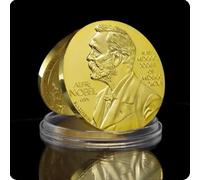 REZAJDUIE Commemorative Coin Nobel Prize in Physiology Medicine Lenin Gold Plated Coin Nobel Medal Collectibles Coin