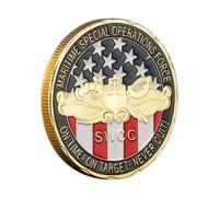 REZAJDUIE Commemorative Coin Swcc Souvenir Maritime Special Operations Force Military Navy Coin Collectibles Gold Plated Challenge Coins