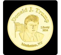 REZAJDUIE Commemorative Coin Trump Coin The Silent Majority Speaks Collectible Gift Commemorative Coins USA Gold Plated Coin