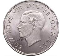 REZAJDUIE Commemorative Coin Uk 1837 Coin 1/2 Crown Edward Viii Pattern Souvenir Collectible Coins United Kingdom Pattern Copy Coin