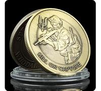 REZAJDUIE Commemorative Coin Who Dares Wins British Army Military Challenge Coin Kill Or Capture British Special Air Service Souvenir Coin