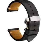 REZERO Leather Watch Straps, Italian Top-Grain Calfskin Watch Bands, Watch Band Replacements with Distressed Matte Finish for Men, Women 18mm 19mm 20mm 21mm 22mm 23mm 24mm