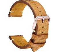 REZERO Leather Watch Straps, Italian Top-Grain Calfskin Watch Bands, Watch Band Replacements with Distressed Matte Finish for Men, Women 18mm 19mm 20mm 21mm 22mm 23mm 24mm