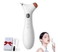 Rezuri - 4-in-1 Jaw Massager, Cura Pen Relief Device Jaw Massager, Facial Sculpting Device with Heat and Vibration, Meridian Massagers,for Double Chin, Face & Neck Pain Stiffness (White Plus Red)