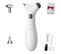 Rezuri - 4-in-1 Jaw Massager, Cura Pen Relief Device Jaw Massager, Jaw Massagers Tmj, with Soothing Heat Vibration, for Double Chin, Face & Neck (Black)