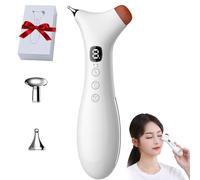 Rezuri - 4-in-1 Jaw Massager, Cura Pen TMJ Relief Device, Jaw & Neck Massager, Facial Sculpting Device with Soothing Heat and Vibration for Double Chin, Face & Neck (Red Stone)