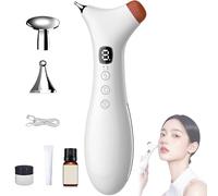 Rezuri - 4-in-1 Jaw Massager, Cura Pen TMJ Relief Device, Rezuri TMJ Massager, Wireless Facial Sculpting Device with Soothing Heat Vibration, Meridian Massagers for Jaw, Face & Neck (Red)