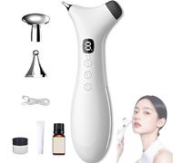 Rezuri - 4-in-1 Jaw Massager, Cura Pen TMJ Relief Device, Rezuri TMJ Massager, Wireless Facial Sculpting Device with Soothing Heat Vibration, Meridian Massagers for Jaw, Face & Neck (Black)