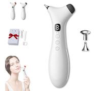Rezuri - 4-in-1 Jaw Massager, Jaw Massager with Soothing Heat and Vibration, Facial Sculpting Device, Meridian Massagers Relieves Jaw Face/Neck Pain Stiffness Tension(Black)