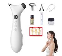 Rezuri - 4-in-1 Jaw Massager, Rezuri - 4-in-1 Jaw Massager, Cura Pen TMJ Relief Device, Facial Sculpting Device with Soothing Heat Vibration, for Jaw, Face & Neck Pain, Stiffness (Black)