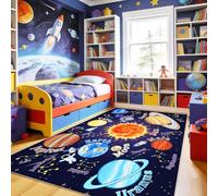 Rezutan Kids Rugs for Playroom 120x160CM-Outer Space Washable Play Mats