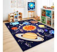 Rezutan Kids Rugs for Playroom 160x230CM-Outer Space Washable Play Mats