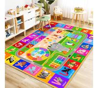 Rezutan Kids Rugs for Playroom 200x230CM-ABC Alphabet Washable Play Mats
