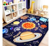 Rezutan Kids Rugs for Playroom 200x230CM-Outer Space Washable Play Mats