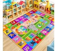 Rezutan Kids Rugs for Playroom 200x300CM-ABC Alphabet Washable Play Mats