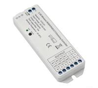 RF 2.4G Monochrome LED Dimmer with Touch Button Remote, 5V-36V 8A Controller for Single Color Strips, 30m Range Magnetic Receiver, Smooth Flicker- Dimming(receiver)