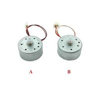 RF-300CA DC 3V-12V 12000RPM High Speed 24mm Round Spindle electronic starter 10T Gear DIY Hobby Toy Fan Solar Power Model School Project AUOQKQUT(MODEL B 12000RPM_12V)