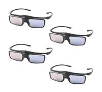 RF 3D Glasses 3D Rechargeable Shutter Glasses Suitable for RF 3D TVs and Projectors TDG-BT500A, SSG-5100GB, AN3DG40, Pack of 4