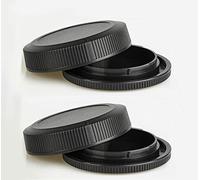 RF Body Cap & Rear Lens Cap Cover Compatible for Canon EOS R100 R10 R8 R50 R3 R5 R6 RP kit RF Mount Lens (2 Pack)