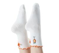 RF&CM Embroidered Socks, APEROL APERITIF Pilates Yoga Barre Grip Socks, Gift for Yoga Lovers, Aperol Lovers