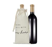 RF&CM Housewarming Gift | First Home| New Place | Housewarming Wine Bags | Gift for Her, Him | New Home Owner Gift |Housewarming Present |Moving HomePresent.