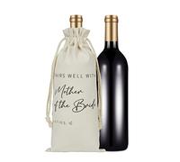 RF&CM Pairs Well with Mother of The Bride Duties, Mother of The Bride Gift, Mother of Groom Gift, Bridesmaid Duties, Mother of The Bride Thank You,Wine Bottle Gift Bags