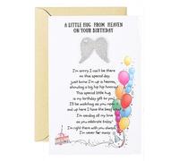 RF&CM Pocket Hug From Heaven on your Birthday | Pocket Hug | Letter from Heaven | Birthday Gift | Bereavement | keepsake | Sympathy Gift | Loss
