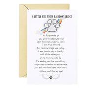 RF&CM Pocket Hug | Pet Loss | Rainbow Bridge | Keepsake | Send A Hug Gift | Paw Print on my Heart | Death of a Pet | Sympathy Card | Condolences