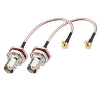 RF coaxial coax cable assembly BNC female to MCX male right angle 6''