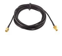 RF Coaxial Extension Cable RG174 3 Meter with SMA Male to SMA Female Connectors, Pure Copper Core, IP66 Rated for IoT, WLAN, GPS, 3G 4G LTE Antenna Applications