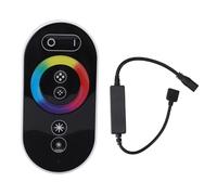 RF Dimmer Controller, RGB LED Touch Remote Controller 6 Keys Full Touch Stepless Wireless RGB LED Dimmer Switch for Strip Light Counter Light DC5-24V