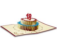 RF Distribution Greetings Card with Origami 18 Years