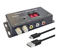 RF Modulator RCA Coaxial Adapter UHF Demodulator Converter w/Antenna (ANT) in/Out & Channel Switch for Roku Fire Stick PS3 PS4 PS5 Cable Box HD Digital AV Composite Video to Analog NTSC Coax TV