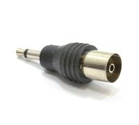 kenable RF Push Type Female Coax Socket to 3.5mm Mono Jack Plug Adapter
