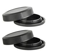 RF Rear Lens Cap & Body Cap Compatible for Canon EOS R R6 R5 R10 R50 RP w/RF Mount (2+2 Pack)