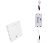 RF Remote Control Light Switch Wireless Kit AC90-250V 10A Relay Receiver for Easy Home Automation Setup(LN3+1 * panel)