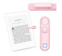 RF Remote Control Page Turner for Kindle Paperwhite Scribe Accessories, Page Turner Clicker for iPad Tablets Reading Novels Taking, Phone Camera Video Record Triggers Remote, Pink