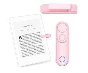 RF Remote Control Page Turner for Kindle Paperwhite Scribe Accessories, Page Turner Clicker for iPad Tablets Reading Novels Taking, Phone Camera Video Record Triggers Remote, Pink