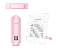 RF Remote Control Page Turner for Kindle Paperwhite Scribe Oasis Accessories, Clicker Page Turner for iPhone,Tablets Reading Camera Video Record Remote Triggers,Pink