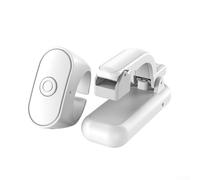 RF Remote Control Page Turners, Remote Control Page Clicker For KINDLE, ABS Portable One-touch Page Turning Clicker 10M Range(White)