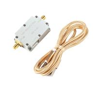 RF Signal Amplifier 0.05-4 GHz Low Noise 0.6 dB Gain 18 dB for SPF5189Z, DYKB, SBB5089, SE5004, Compact Aluminum Alloy Design, White