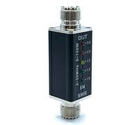 RF Signal Strength Indicator for Shortwave Radio, LED SWR Meter with Female Interface, 330MHz
