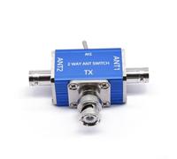RF Splitter Switch 1 Input 2 Outputs for Amateur Radio - High Power 100W Low Loss Coaxial Selector Blue Case(BNC)