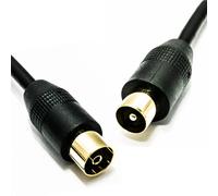 kenable RF TV Aerial Freeview Extension Cable Male to Female Coax Cable 1.5m