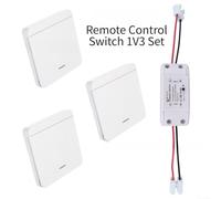 RF Wireless Switch, 433 AC90-250V Remote Control On/Off for Home Automation for lighting Control(LN3+3 * panel)