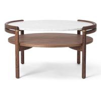 RF1905 Sideways Coffee Table Carl Hansen & Søn Oiled walnut / white marble - 5715397488991