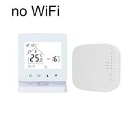 RF433 Wireless Floor Heating Thermostat with Wall Mount Boiler Control Panel, Adjustable 5-95°C Temperature, Manual for AUTO and Temporary Modes, Child Safety Lock, White