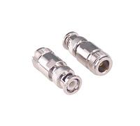 RFaha 2pcs BNC to N Coax Connector BNC Male to N type Female RF Coaxial Adapter Antenna Converter for Radio(F136-2)