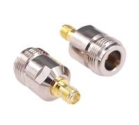 RFaha 2pcs SMA to N Coax Adapter SMA Female to N type Female RF Coaxial Connector for Wi-Fi Antennas(F116-2)
